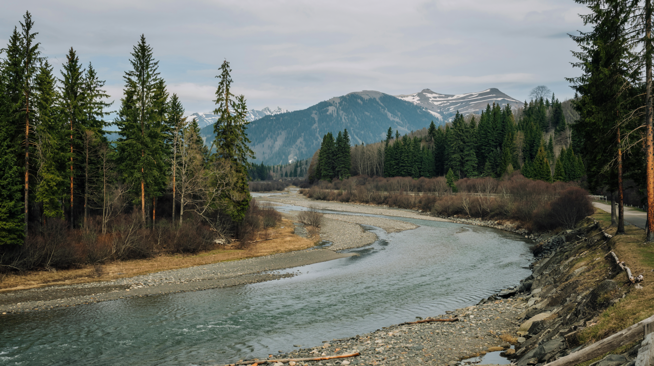 View of the river near the area